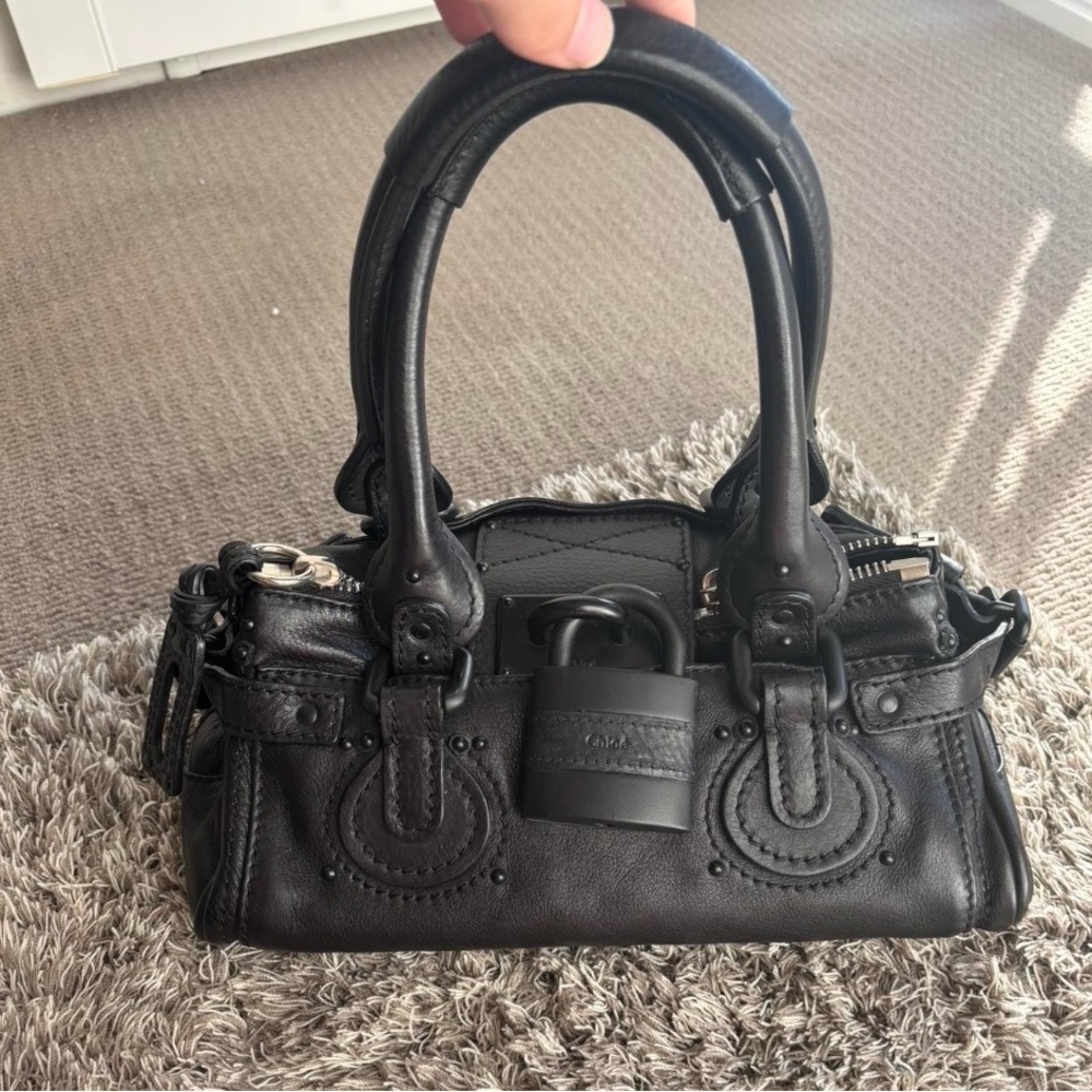 Chloe Black Mini Leather Bag